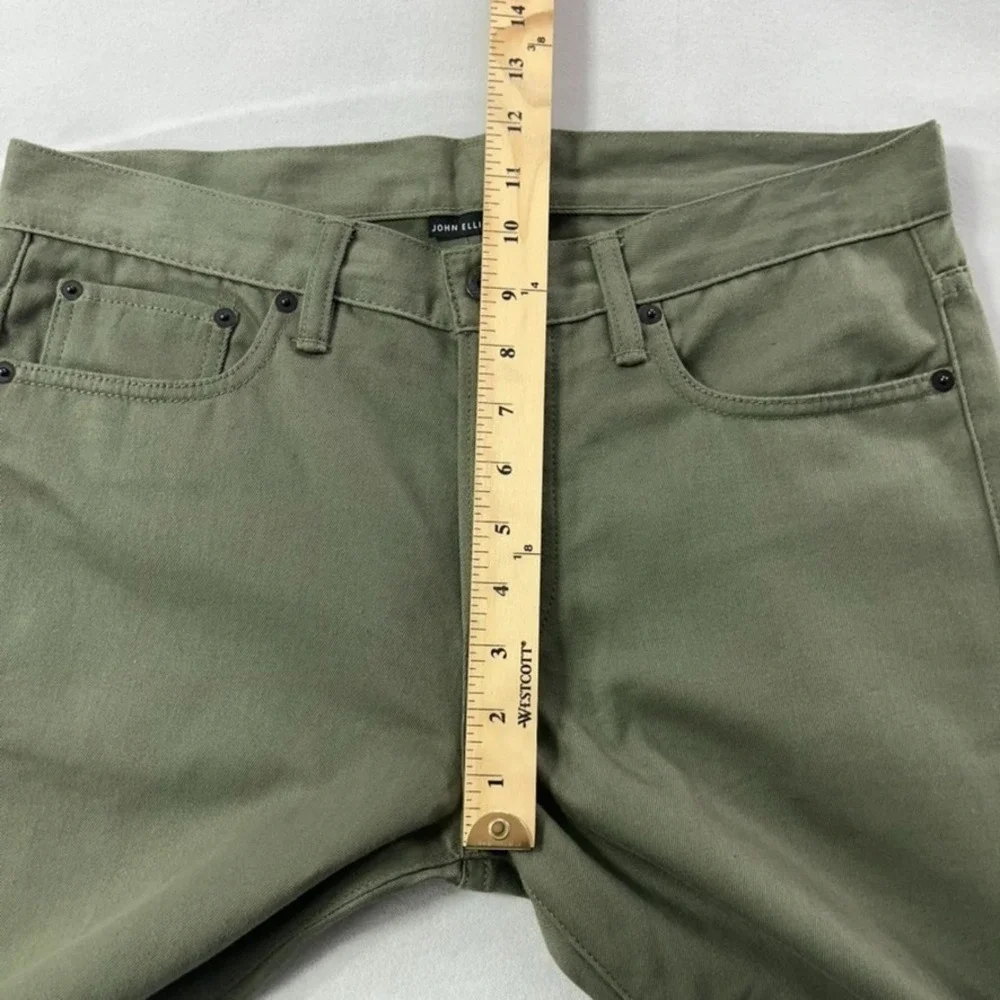 John Elliott‎ Pants Men 30 Green (measure 33x34) Button Fly 100% Cotton USA